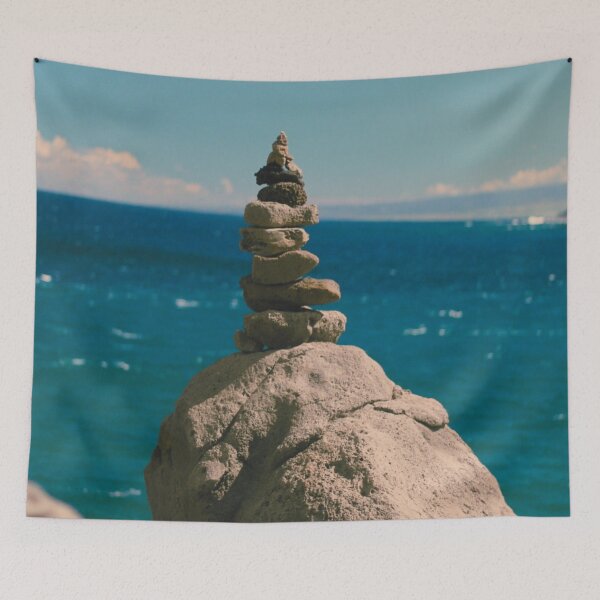 Item preview, Rock Cairns Balanced Stones Stacking Nature Photography. designed and sold by brookemiller801.