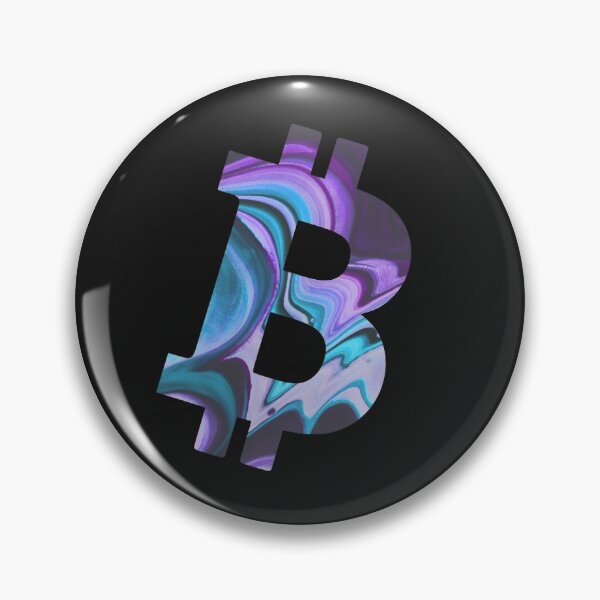 Item preview, Textured Bitcoin Purple and Blue Crypto Design designed and sold by Funny-Tees4U.