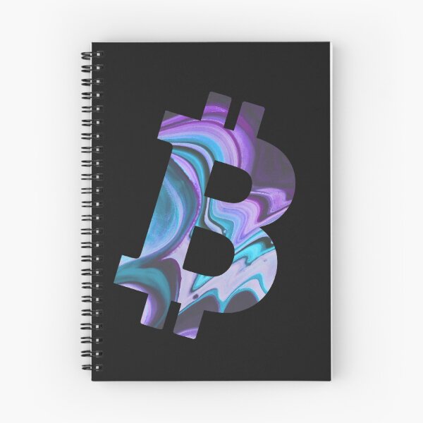 Item preview, Textured Bitcoin Purple and Blue Crypto Design designed and sold by Funny-Tees4U.