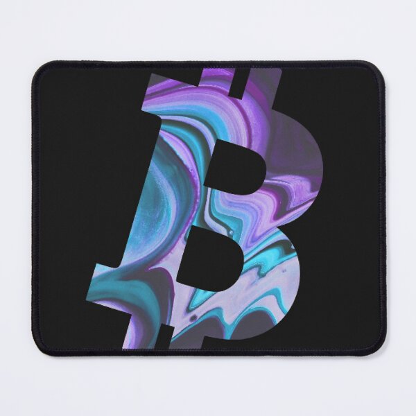 Item preview, Textured Bitcoin Purple and Blue Crypto Design designed and sold by Funny-Tees4U.