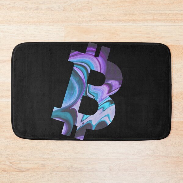 Item preview, Textured Bitcoin Purple and Blue Crypto Design designed and sold by Funny-Tees4U.