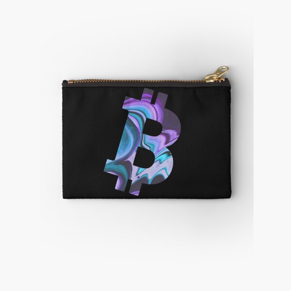 Item preview, Textured Bitcoin Purple and Blue Crypto Design designed and sold by Funny-Tees4U.