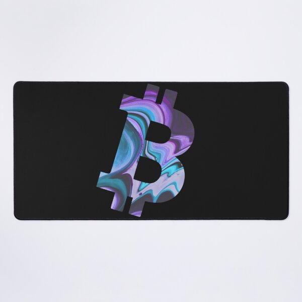 Item preview, Textured Bitcoin Purple and Blue Crypto Design designed and sold by Funny-Tees4U.