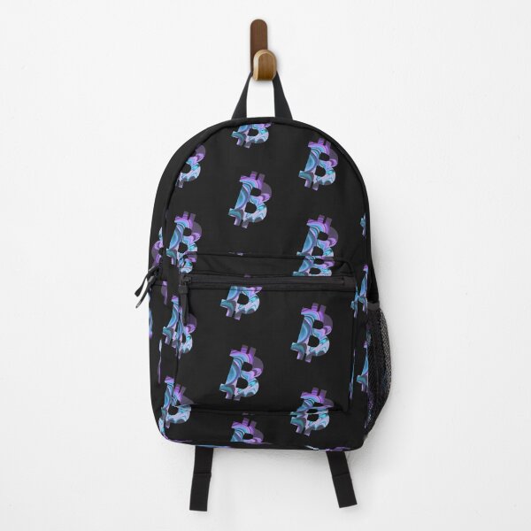 Item preview, Textured Bitcoin Purple and Blue Crypto Design designed and sold by Funny-Tees4U.
