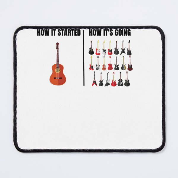 Item preview, How it Started  Guitar Lovers  Meme Funny Guitar designed and sold by PatrickRda.