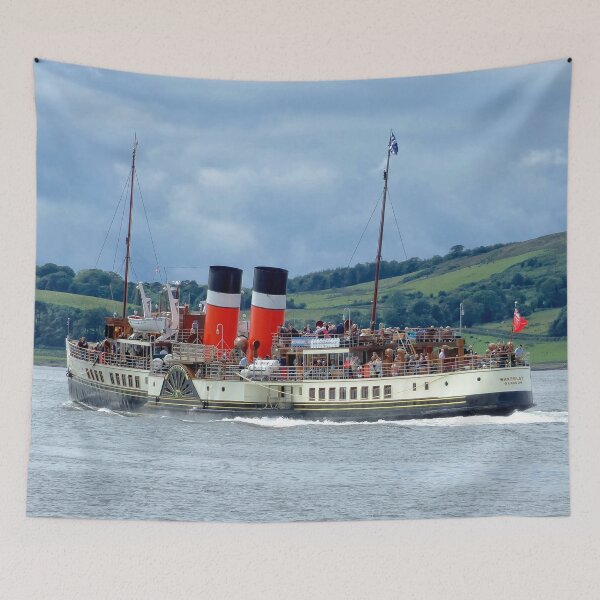 Item preview, The "Waverley" Paddle Steamer passing the Isle of Cumbrae designed and sold by Charles Kelly.