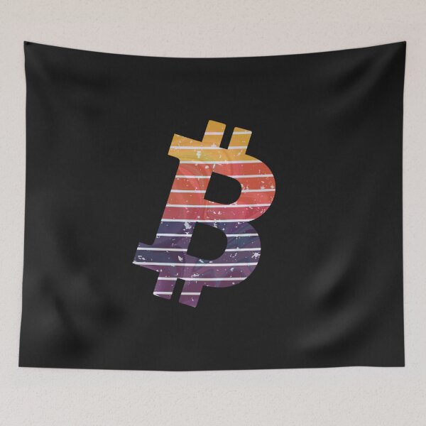 Item preview, Textured Bitcoin Sunset Crypto Design designed and sold by Funny-Tees4U.
