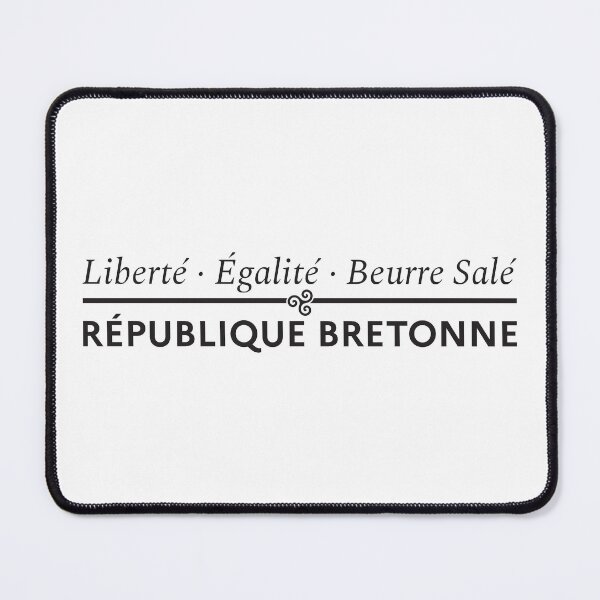 Item preview, Liberty Equality and Salted Butter - Breton Republic funny gift idea designed and sold by WooW Design Effect.