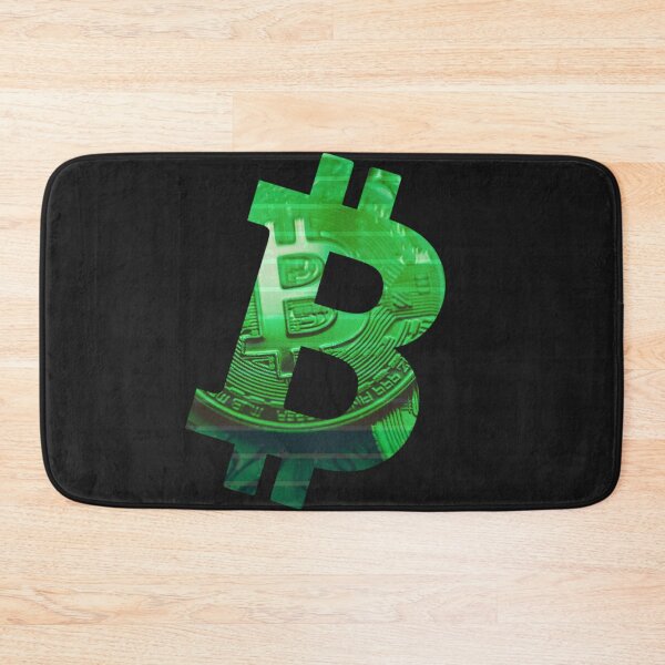 Item preview, Textured Green Coin Bitcoin Crypto Design designed and sold by Funny-Tees4U.