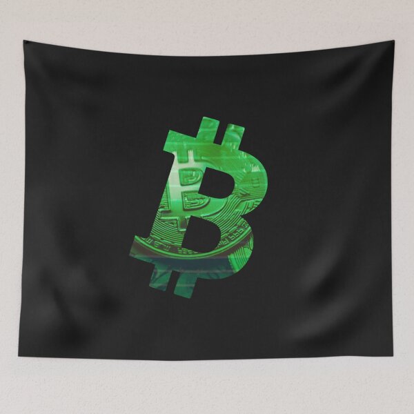 Item preview, Textured Green Coin Bitcoin Crypto Design designed and sold by Funny-Tees4U.
