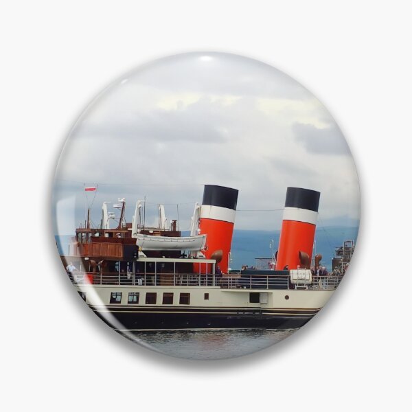 Item preview, The Famous "Waverley" Paddle Steamer departing Largs Pier designed and sold by Charles Kelly.