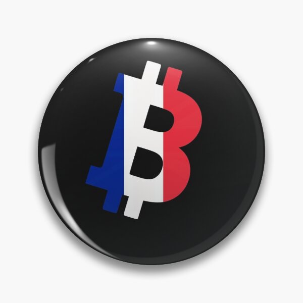 Item preview, France Textured Bitcoin Crypto Design designed and sold by Funny-Tees4U.