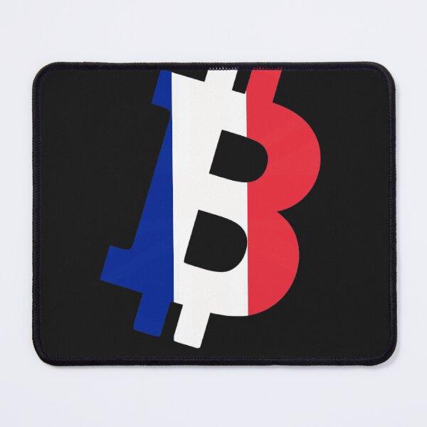 Item preview, France Textured Bitcoin Crypto Design designed and sold by Funny-Tees4U.