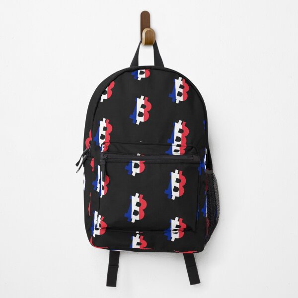 Item preview, France Textured Bitcoin Crypto Design designed and sold by Funny-Tees4U.