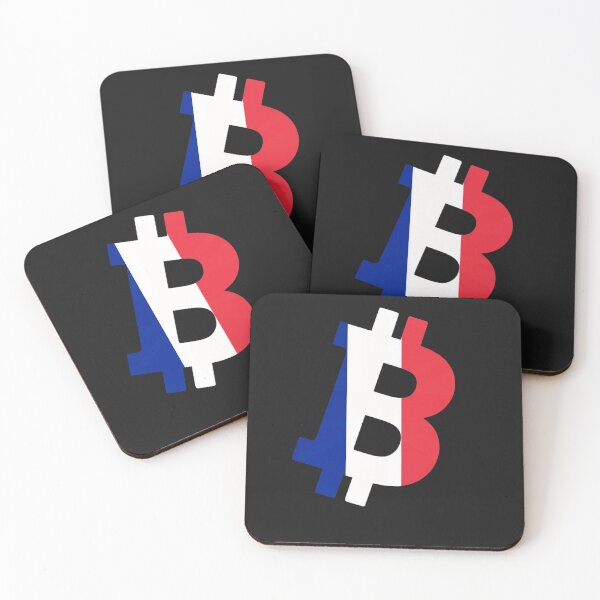 Item preview, France Textured Bitcoin Crypto Design designed and sold by Funny-Tees4U.