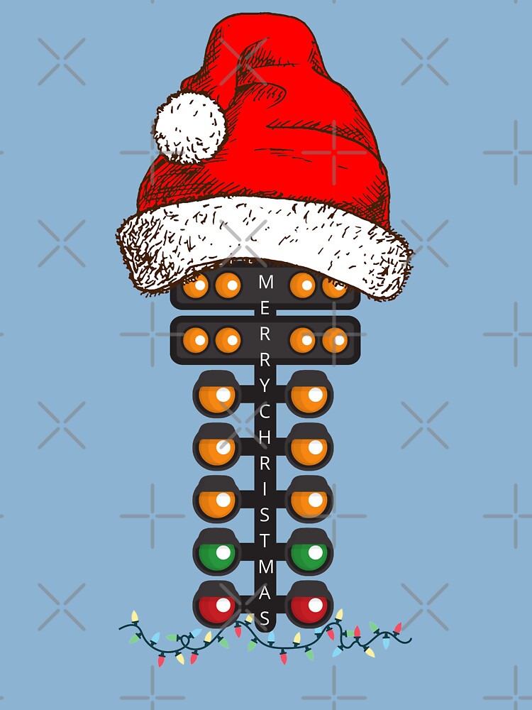 Merry Christmas Drag Racing Tree Santa Xmas Lights Racer Kids T-Shirt for  Sale by CarantinedChaos