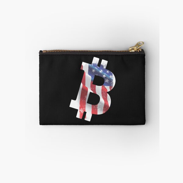 Item preview, USA Textured Bitcoin Crypto Design designed and sold by Funny-Tees4U.
