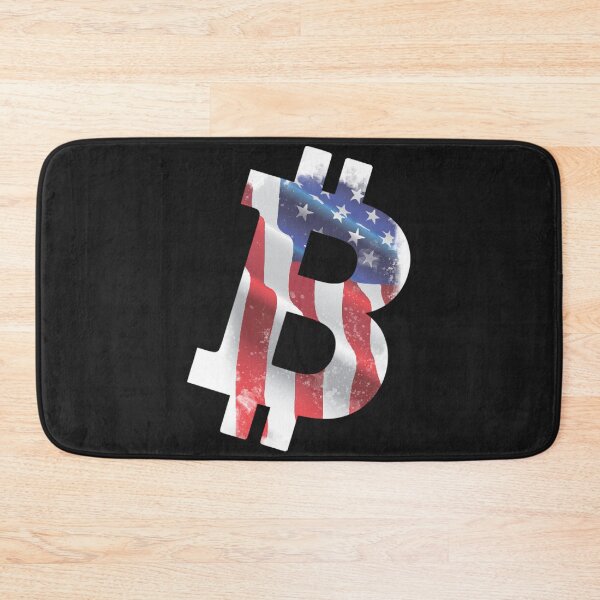 Item preview, USA Textured Bitcoin Crypto Design designed and sold by Funny-Tees4U.