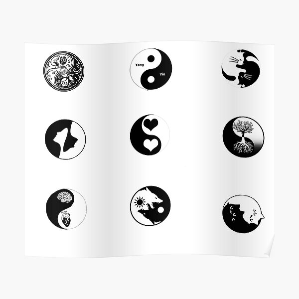 "Yin Yang bedeutet Liebe" Poster von prettyfemme | Redbubble