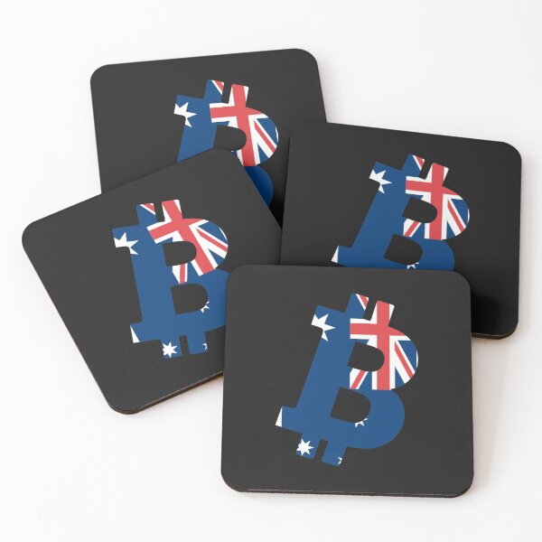 Item preview, Australia Textured Bitcoin Crypto Design designed and sold by Funny-Tees4U.