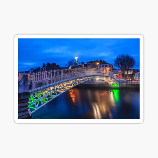 Item preview, The Ha'penny Bridge By Night designed and sold by Adrian McGlynn.