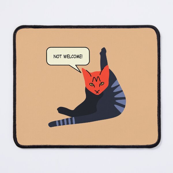 Item preview, Not welcome funny cat  designed and sold by ciaobebo.