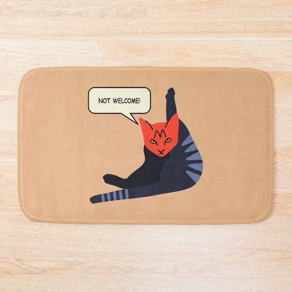 Item preview, Not welcome funny cat  designed and sold by ciaobebo.