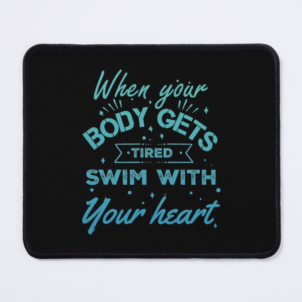 Item preview, Swim with your heart - Swimming Quotes designed and sold by swimarts.