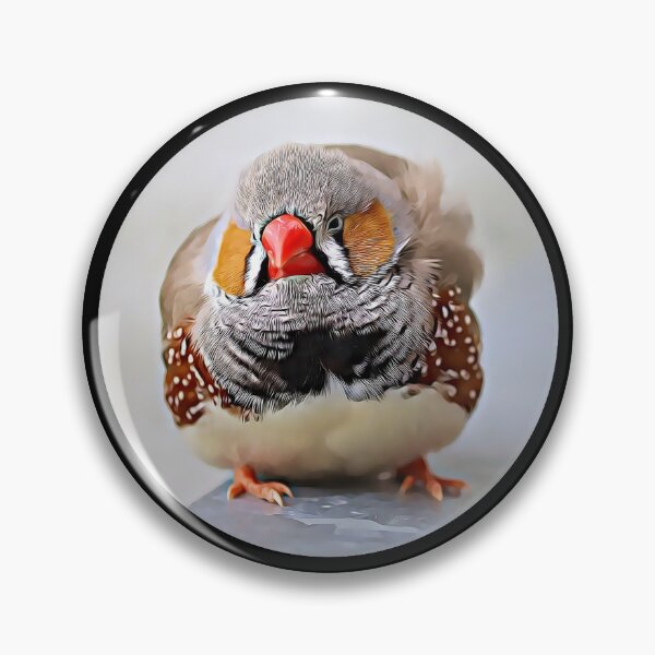 Item preview, Zebra Finch Portrait designed and sold by RevolutionInPaint.