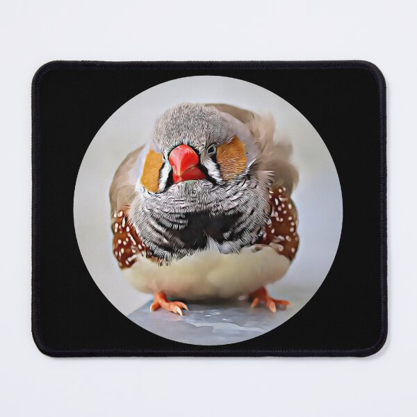 Item preview, Zebra Finch Portrait designed and sold by RevolutionInPaint.