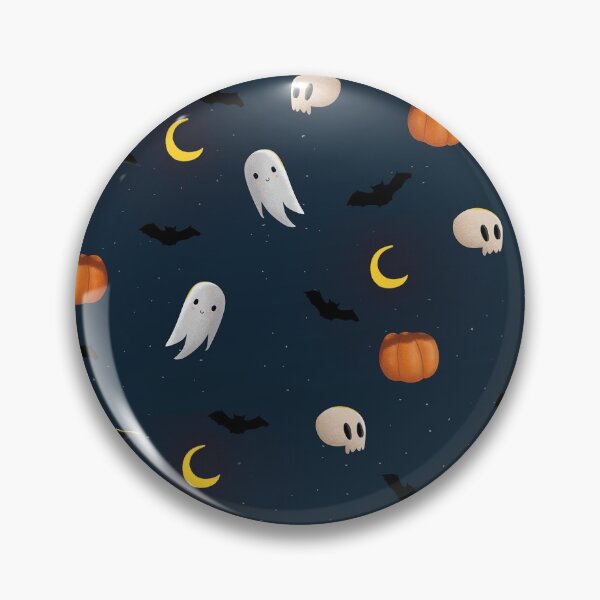 Item preview, Halloween Night Pattern with Ghosts & Pumpkins designed and sold by mooys.