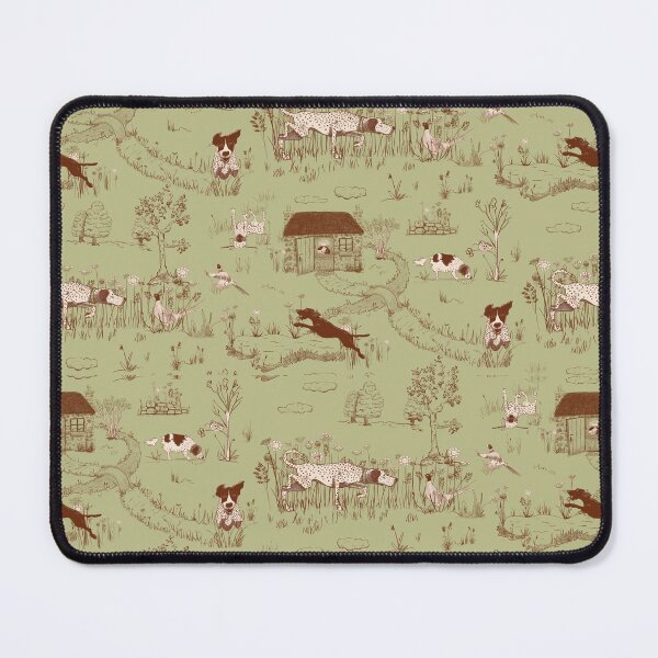 Item preview, Bird Dog Toile on Celery designed and sold by Christine Philbrick.