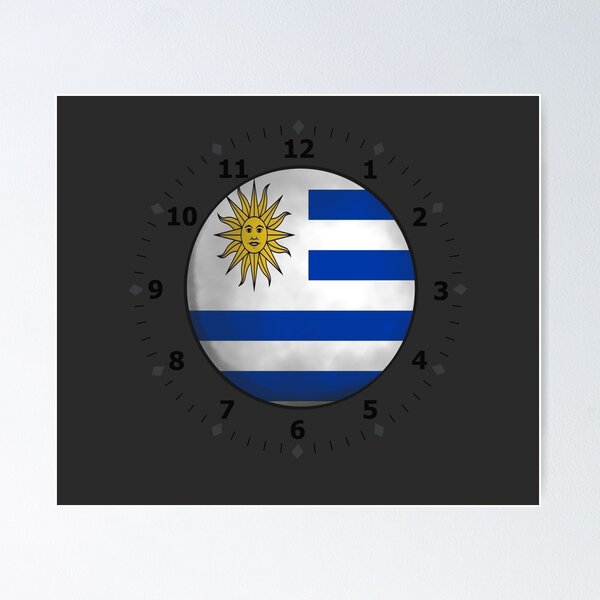 Item preview, uruguay clock designed and sold by ZiphGames.