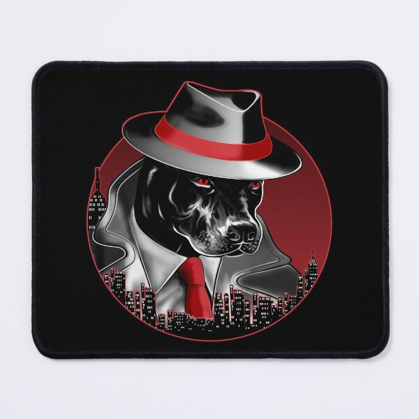 Item preview, Pitbull Noire Mafia Dog Father in night city No Text designed and sold by saf-saf.