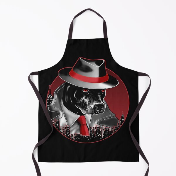 Item preview, Pitbull Noire Mafia Dog Father in night city No Text designed and sold by saf-saf.