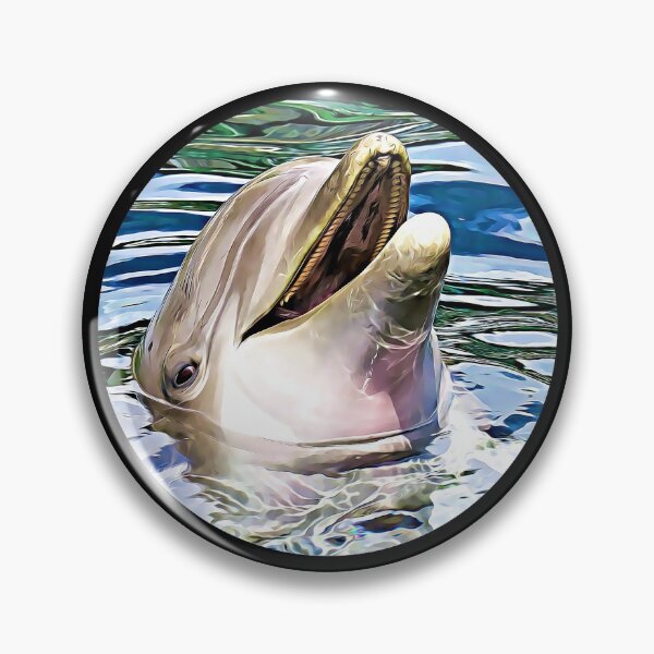 Item preview, Dolphin Portrait designed and sold by RevolutionInPaint.