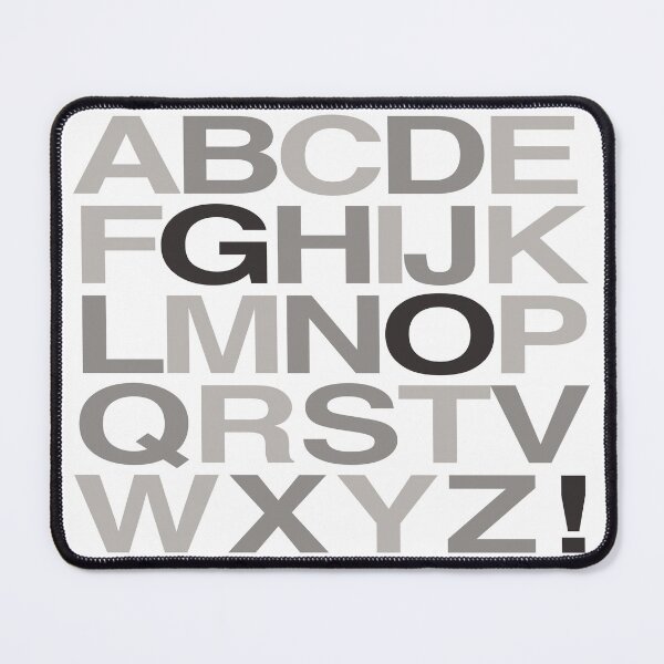 Item preview, Gray alphabet designed and sold by Emi Yañez.