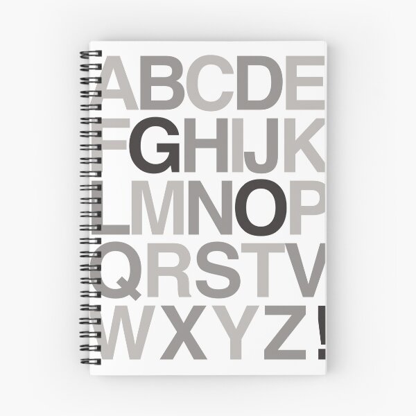 Item preview, Gray alphabet designed and sold by Emi Yañez.