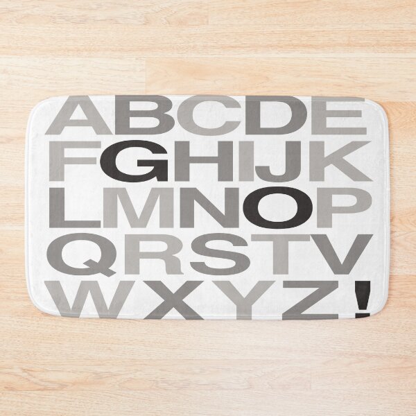 Item preview, Gray alphabet designed and sold by Emi Yañez.