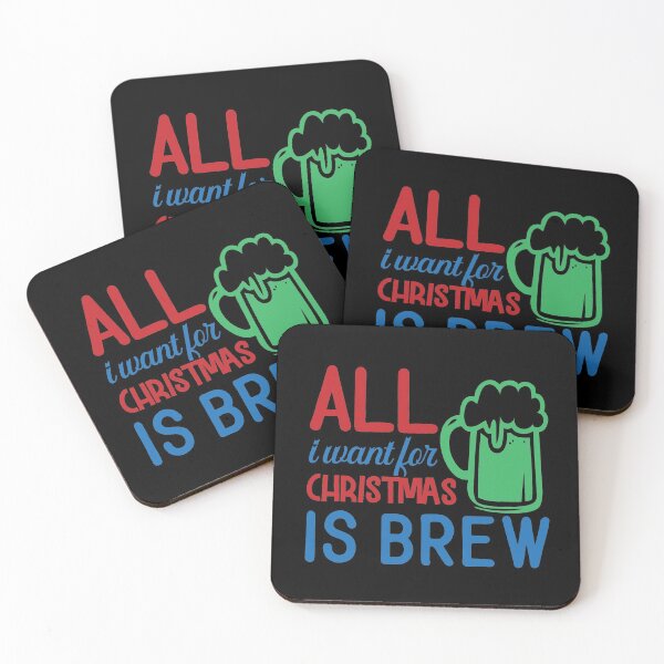 Item preview, All I Want For Christmas Is Brew | Funny Christmas Drinking Sayings designed and sold by DrawingBoard.