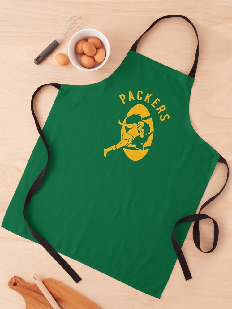 Vintage Packers Logo with 'Packers' Text (Yellow) - Green Bay