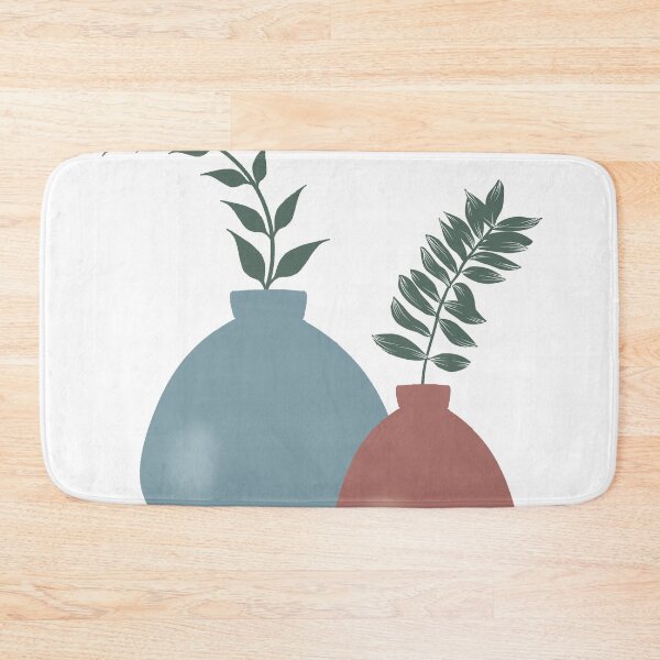 Item preview, Minimal Vases and Green Leaves designed and sold by cerenalkan.