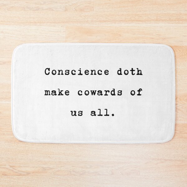 Aperçu de l'œuvre Citation de Shakespeare de Hamlet - La conscience fait de nous tous des lâches. créée et vendue par violet-hope.