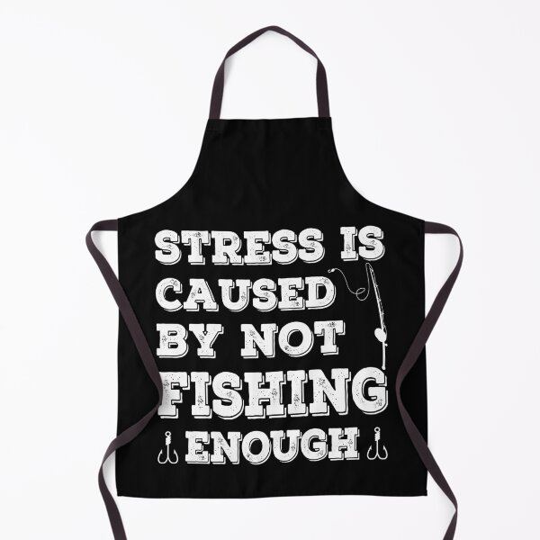 Item preview, stress is caused by not fishing enough funny fishing gift designed and sold by alaechamlal.