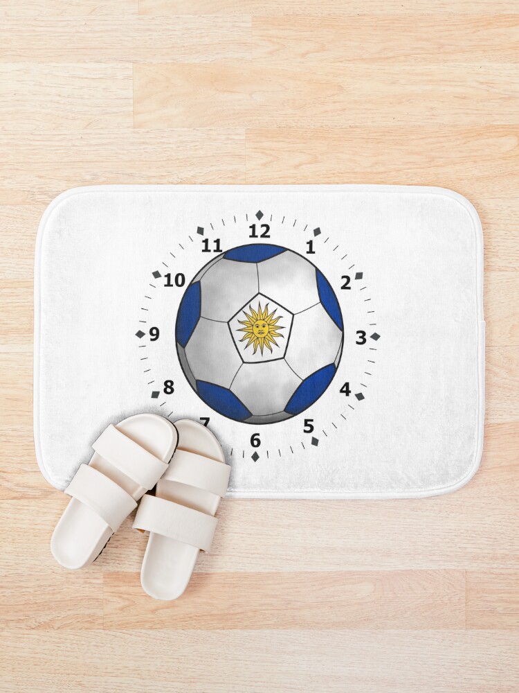 Thumbnail 1 of 6, Bath Mat, uruguay clock designed and sold by ZiphGames.