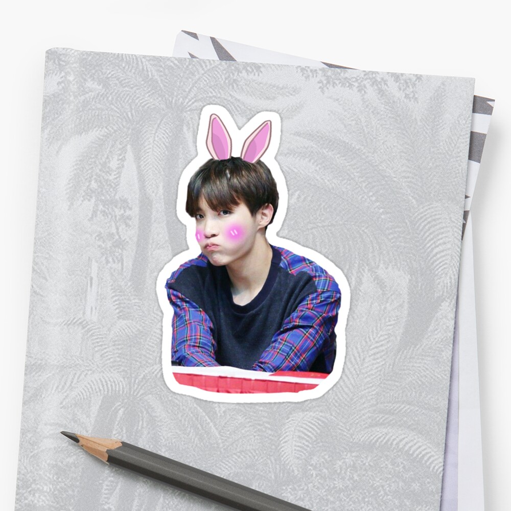 "BTS - Jhope Cute Sticker" Stickers by BreezeFrozen | Redbubble