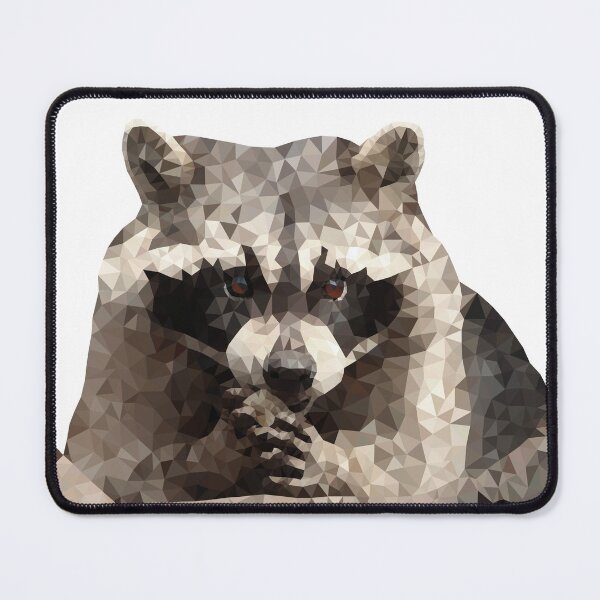 Item preview, Low Poly Raccoon designed and sold by LowPolyGKDesign.