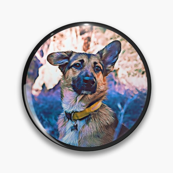 Item preview, German Shepherd Portrait designed and sold by RevolutionInPaint.