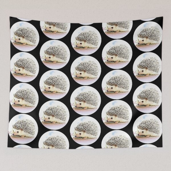 Item preview, Hedgehog Portrait designed and sold by RevolutionInPaint.