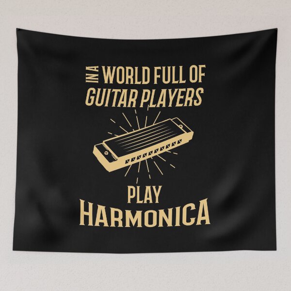 Item preview, In A World Full of Guitar Players Play Harmonica designed and sold by weirdrelatives.